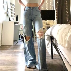 wide leg jeans